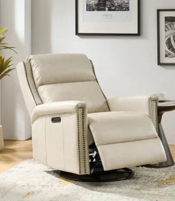 Anton Traditional Design Swivel and Rocker Power Recliner