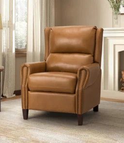 Rosaura 32.68 Wide Genuine Leather Manual Recliner