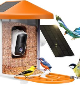 Bird Feeder with Camera with AI Identify Birds Species Solar Panel. Smart Bird House with Cam. 2K Live View. Instant Arrival Alerts