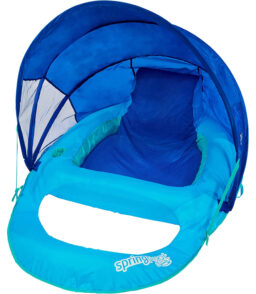 Swimways Recliner Pool Float with Canopy. Blue