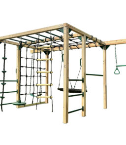 Lifespan Kids Premium Timber Jungle Gym Play Centre. 406cm x 196.2cm x 205cm. 5 Children. 50kg - Orangutan Climbing Cube