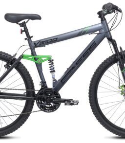 Genesis V2100 Men's Dual Suspension Mountain Bike. 26in. Slate Gray