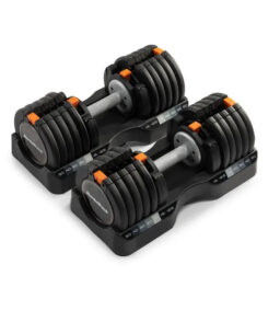 NordicTrack Select-A-Weight Adjustable Dumbbell Set. 55 lb Pair - Easy Dial-Select Mechanism