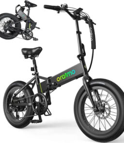 Oraimo Electric Bike. 750W-1000W Motor. 45-Mile Range. 557Wh Hidden Battery. 7-Speed Gear System