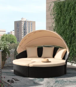 Antashia 70'' Wide Outdoor Patio Daybed with Cushions