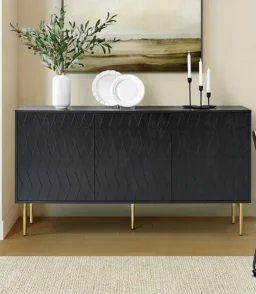 Jakob 3-Door Modern Sideboard with Adjustable Shelves
