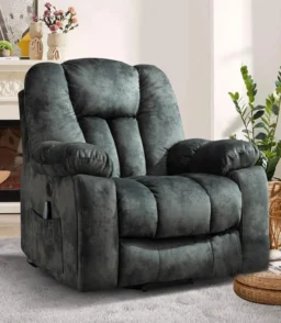 41'' Oversized Power Lift Chair - Heated Massage Electric Recliner with Super Soft Padding
