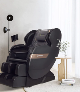 💥Clearance Sale🔥Faux Leather Heated Full Body Massage Chair with Dual-core S Track and APP Control