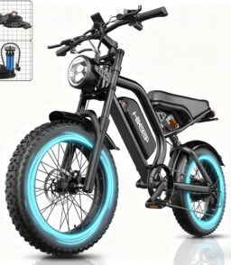 HiKeep Adult Fat Tire Electric Bike. 20 inch. 1500W Peak. 48V 15Ah. Black - K6-L-1.0