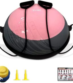 IFAST Balance Trainer 23 Inch Half Ball With Resistance Bands - 660LB Weight Capacity