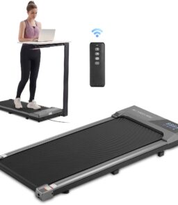 MaxKare Under Desk Treadmill Walking Pad. 2.25HP. 0.6-3.8MPH. 265 lbs Capacity