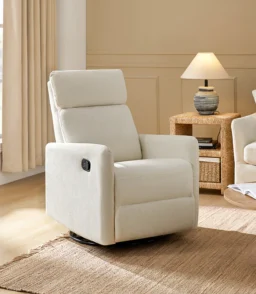 Jessie Mid-century Manual Swivel Recliner