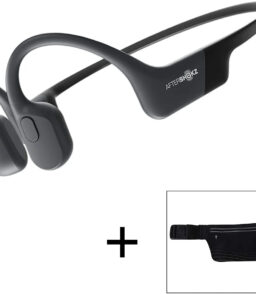 AfterShokz Aeropex Open-Ear Wireless Bone Conduction Headphones With Sport Belt. Cosmic Black - 2.3