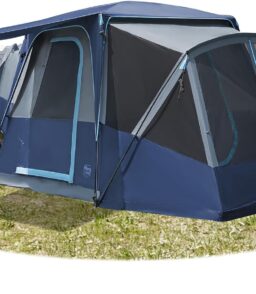 5-9 Person SUV Tent with Screen Porch and Awning for Family Camping. Weather Resistant and Portable Van or Car Tent. Includes Rainfly and Storage Bag. 13' W X 10' L X 7.1' H