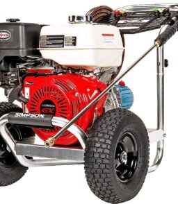 Cleaning ALH3425 Aluminum Series 3600 PSI Gas Pressure Washer. 2.5 GPM. Honda GX200 Engine. Includes Spray Gun and Extension Wand. 5 QC Nozzle Tips. 5/16-inch x 35-foot MorFlex Hose.