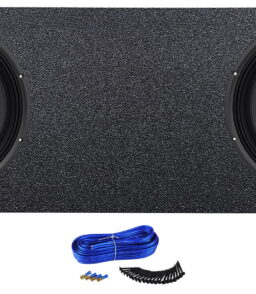 MTX Dual 12 in Subwoofers With Sub Box Enclosure Fits 2022-2023 Toyota Tundra Crew Max