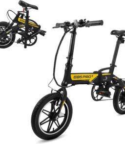 Swagtron Swagcycle EB5 Pro Plus Folding Electric Bike With Pedals. Lightweight Aluminum - Recertified
