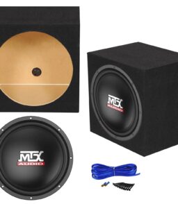 MTX Terminator TN12-02 12 400 Watt Car Audio Subwoofer With Rockville RS12 Sealed Enclosure