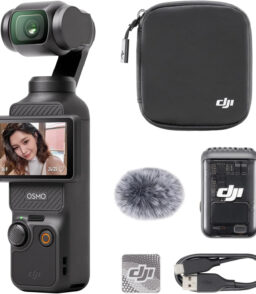 DJI Osmo Pocket 3 Vlogging Camera With Mic 2 1 TX + 1 RX. 1 Inch CMOS. 4K/240 fps. 3 Axis Stabilization - 6937224165571