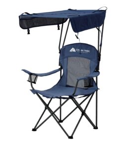 Ozark Trail Sand Island Shaded Camping Chair With Cup Holders